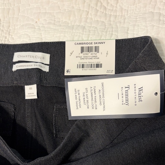 Charter Club Gray Women's Pants - Picture 2 of 3